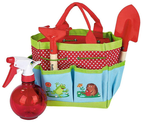 Krabbelkäfer kleine Gartentasche mit kindgerechtem Gartenset aus robustem Material für Kinder ab 3 Jahren