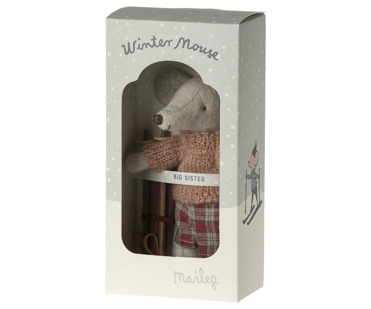 Wintermaus mit Ski, Große Schwester