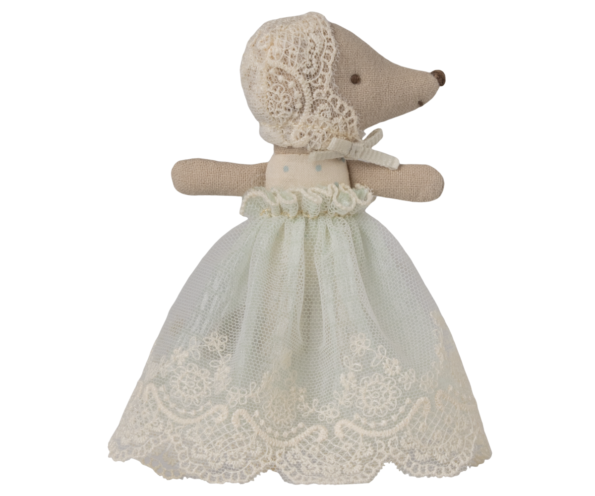 Baby Maus im Kleid – Minze