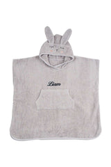 Poncho Hase Silbergrau