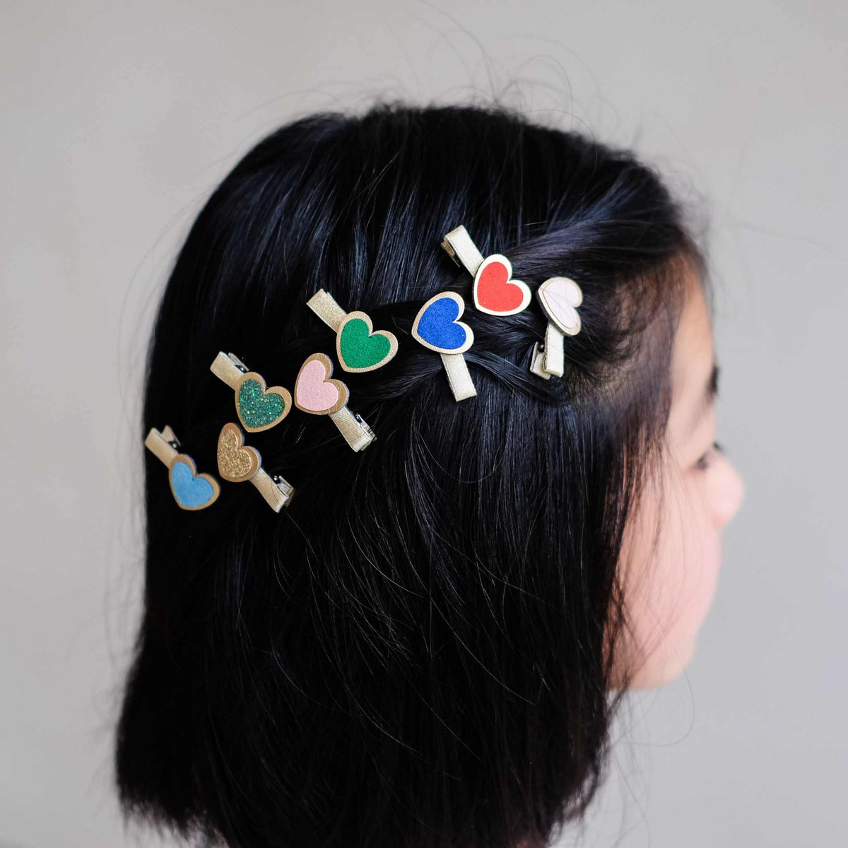 Haarclips Herzchen