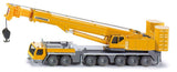 Mobilkran Liebherr Metallmodell 1:87 auf Sieben-Achs-Fahrwerk mit drehbarem Maschinenhaus und teleskopierbarem Kranarm