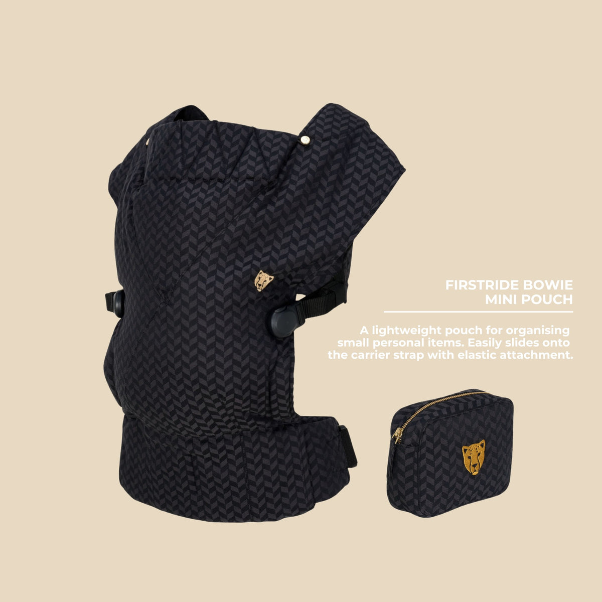 Firstride Babytrage/ Minimal schwarz