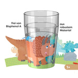 Glitzerbecher Dino