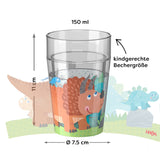 Glitzerbecher Dino