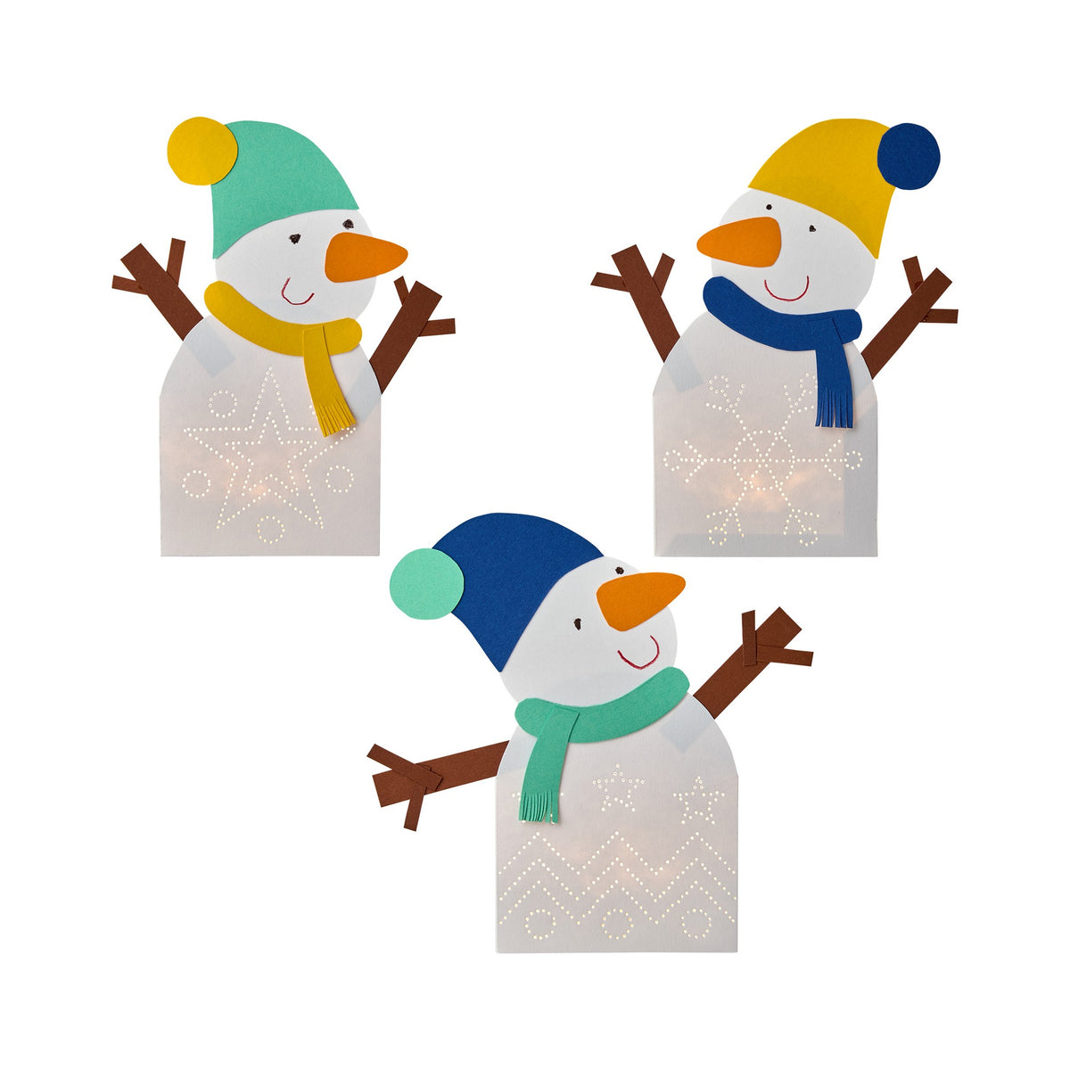 Bastelset - Erstes Prickeln Schneemann