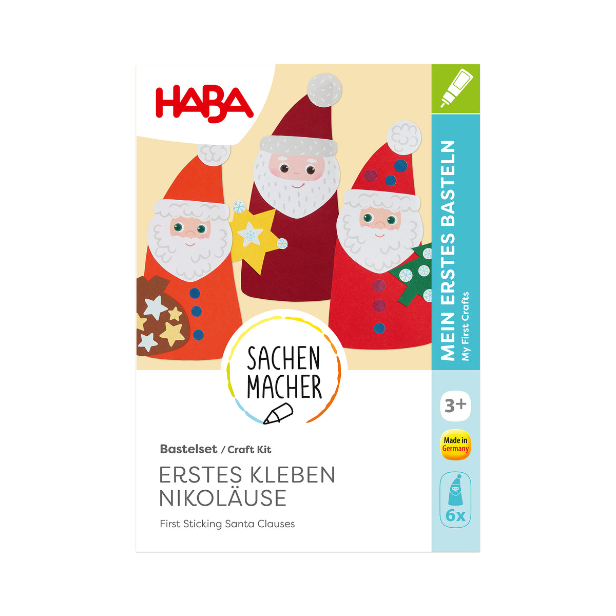 Bastelset - Erstes Kleben Nikoläuse