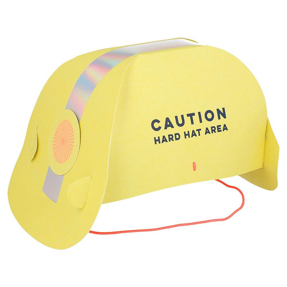 Party Hut Baustelle mit 8 Baustellen Hüten für Kindergeburtstag von Meri Meri