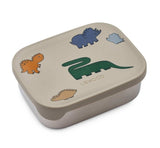 Liewood Lunchbox Arthur Dinosaurier aus Edelstahl mit 3 Fächern und 900 ml Volumen