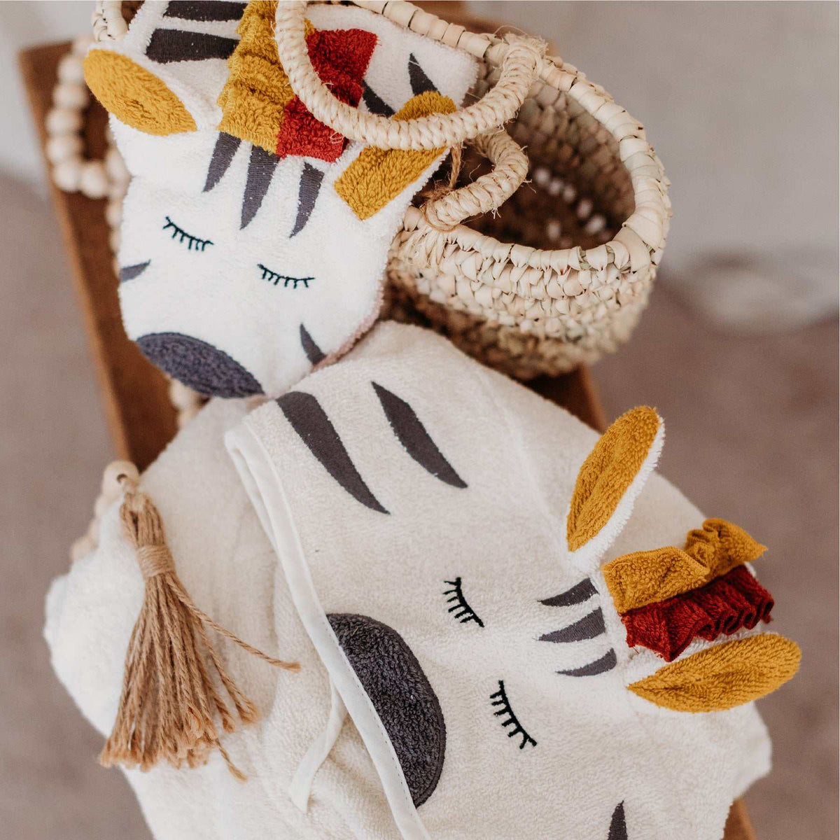 Waschlappen Zebra