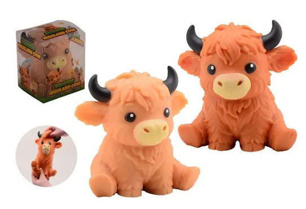 Slow Rise Highland Cow- Squeeze Anti-Stress (1Stück)
