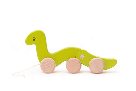 Nachzieh Wurm Holzspielzeug aus Buchenholz für Kinder ab 18 Monaten, robust und bunt, fördert spielerisch das Laufen lernen