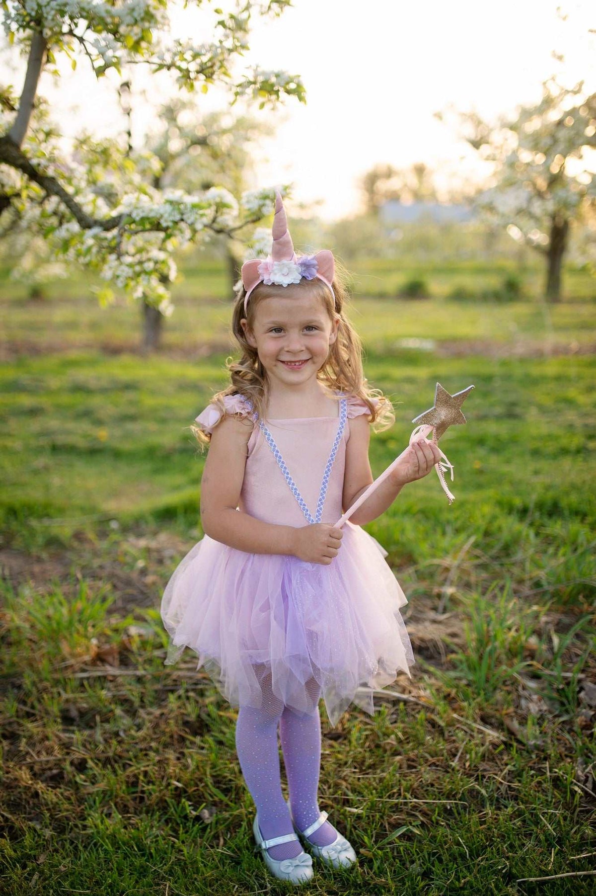 Einhorn-Kleid & Haarreif 3-4 Jahre