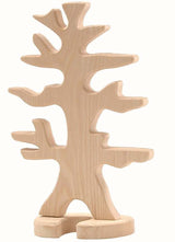 Vogelbaum mit Stütze aus Holz von Ostheimer für fantasievolles Kinderspiel und heimische Vögel