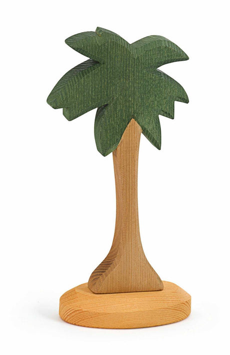 Handgefertigte Palme I mit Stütze aus nachhaltigem Holz, 23,5 cm hoch, sicheres Ostheimer Spielzeug