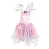 Kleid Regenbogen Fee 3-4 Jahre