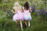 Schmetterlings-Kleid & Haarreif 5-6 Jahre