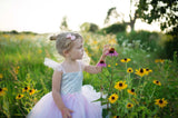 Rosa Pailletten-Prinzessinnenkleid 5-6 Jahre