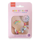 Schmuck basteln Kids - Armband Regengogen