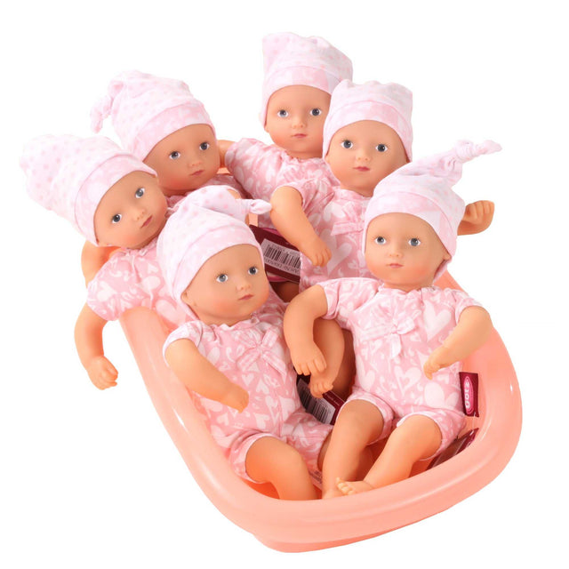 Mini Aquini Mädchen weiche Badepuppe 22 cm mit Kügelchenfüllung für Kinder ab 18 Monaten