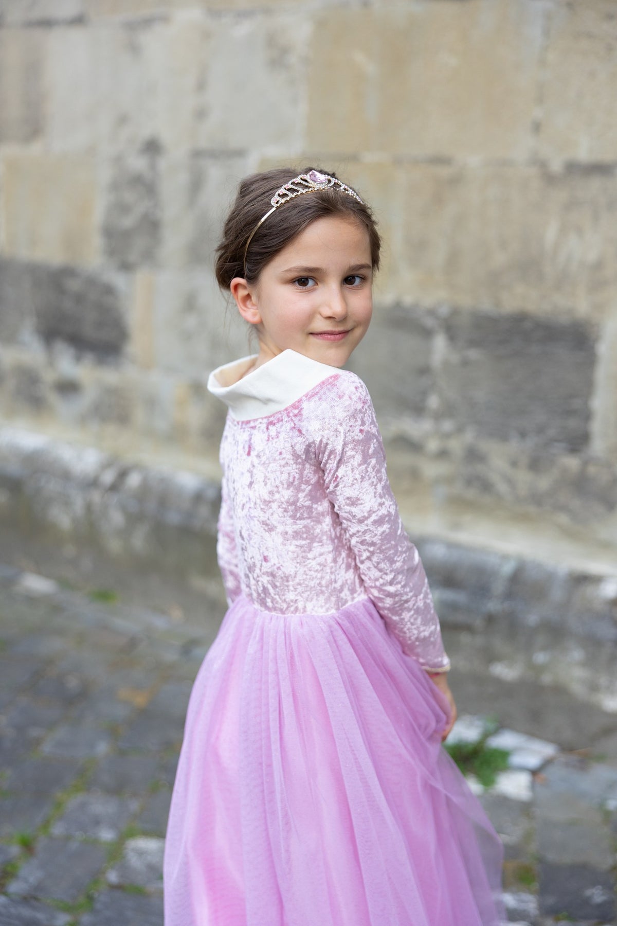Samtweich Schlafende Prinzessin Kleid 3-4 Jahre