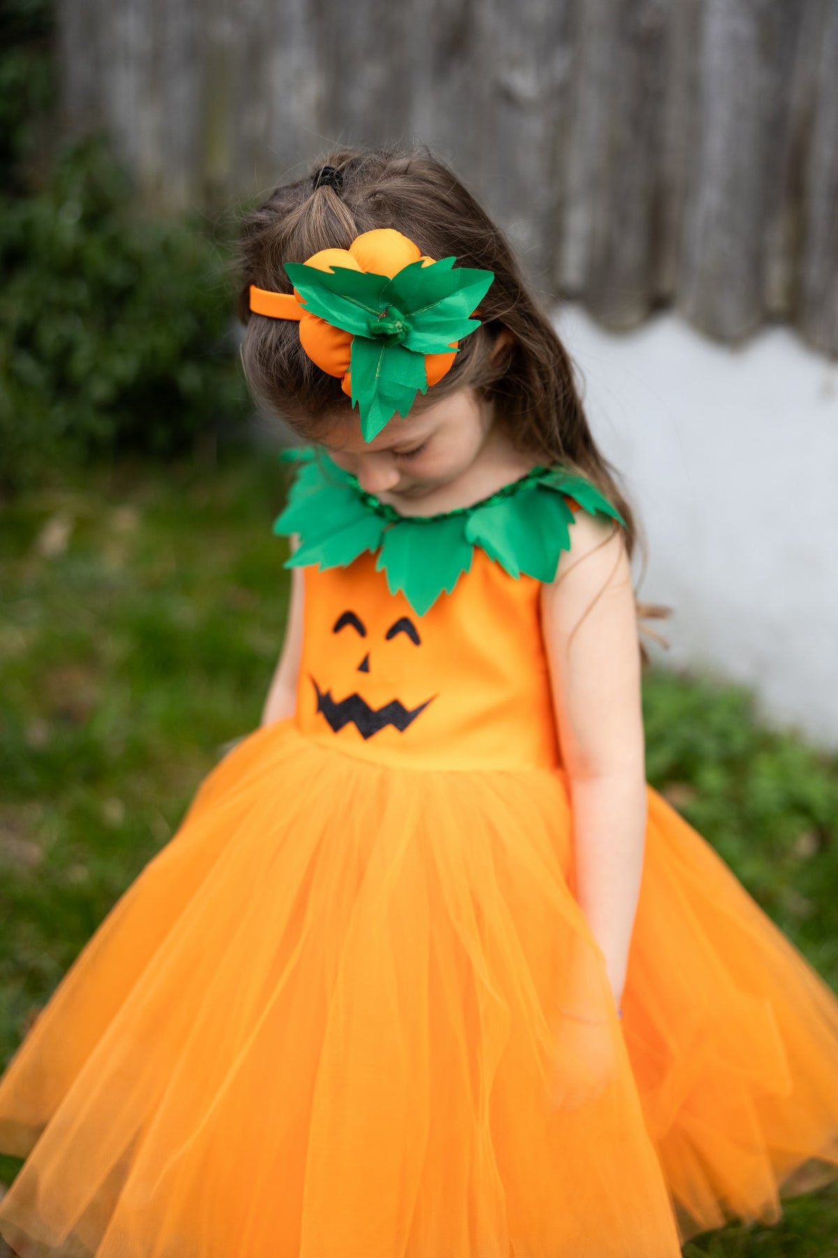 Kürbis Prinzessin Kleid 5-6 Jahre