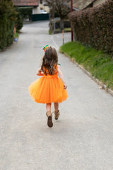 Kürbis Prinzessin Kleid 5-6 Jahre