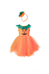 Kürbis Prinzessin Kleid 5-6 Jahre