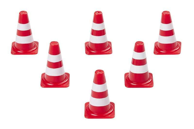 Wichtel Pylonen kleine Baustellen absperren skandinavische Wichtel Tradition Weihnachtszeit Spielzeug Pylonen 1x2,5cm 6St