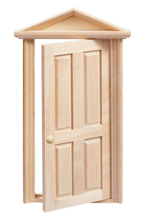 Wichtel Holztür VIII kleine skandinavische Wichteltür aus Holz für Weihnachtsdekoration