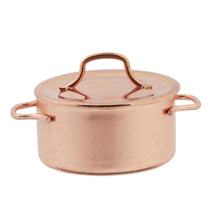 Kleiner skandinavischer Wichtel Topf zum Kochen für Weihnachtsdeko