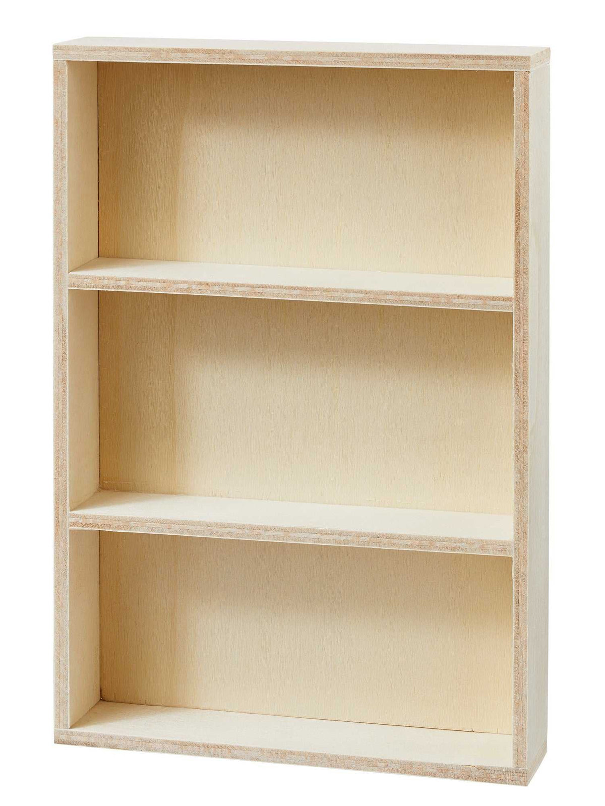 Wichtel Holzregal aus Holz 10,2x2,3x15 cm für Wichtelzubehör im skandinavischen Stil