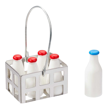 Kleines Wichtel Milch-Körbchen aus skandinavischer Weihnachtsdekoration mit Backthema