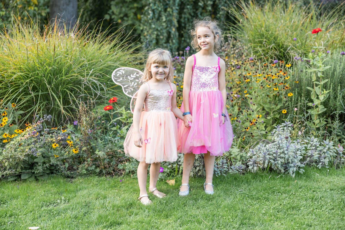 Schmetterlingskleid Pink 7-8 Jahre