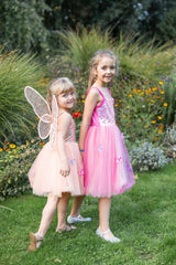 Schmetterlingskleid Pink 5-6 Jahre