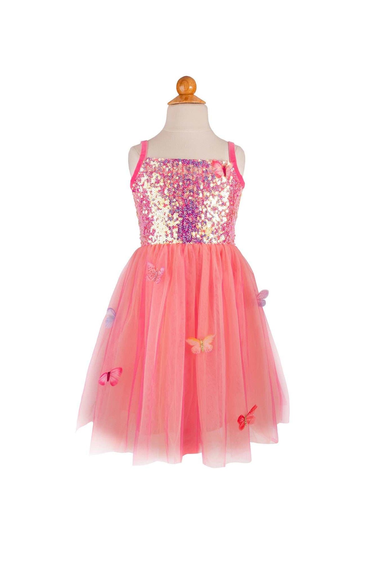Schmetterlingskleid Pink 5-6 Jahre