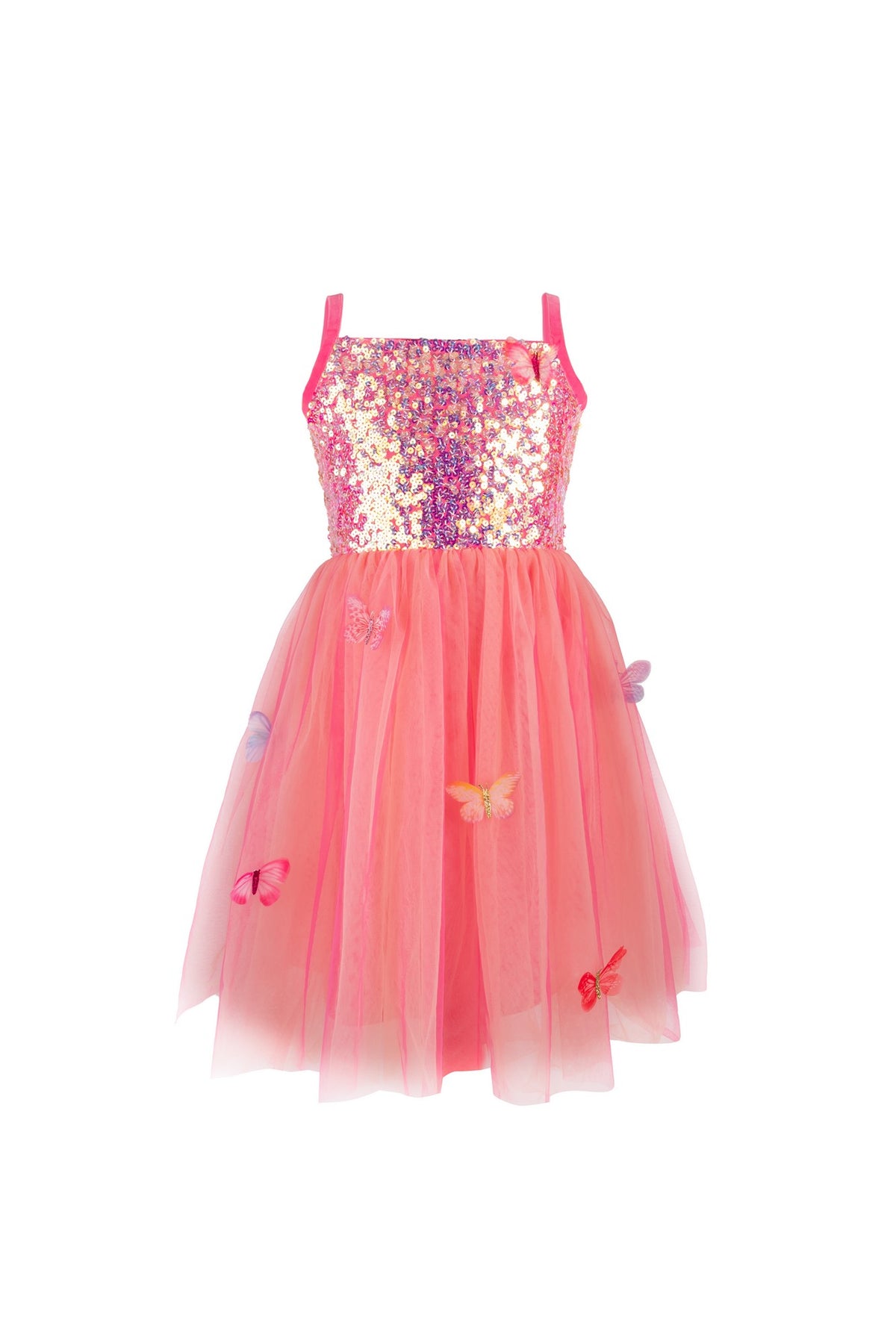 Schmetterlingskleid Pink 3-4 Jahre
