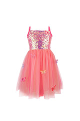 Schmetterlingskleid Pink 5-6 Jahre