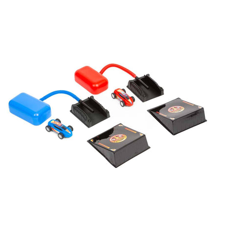 Stomp Rocket® Dueling Stomp Racers Rennwagen Set mit Doppelstartrampe für Kinder ab 6 Jahren
