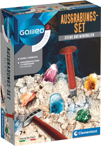 Galileo Ausgrabungsset -Steine und Mineralien