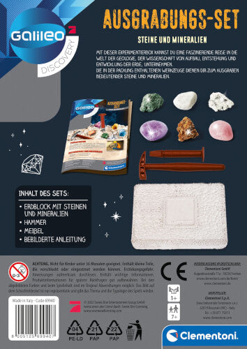 Galileo Ausgrabungsset -Steine und Mineralien