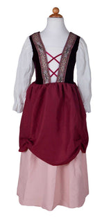 Bauernkleid rosa für Mädchen 5-6 Jahre kindgerechtes Verkleidungskostüm Fasching Mottoparty