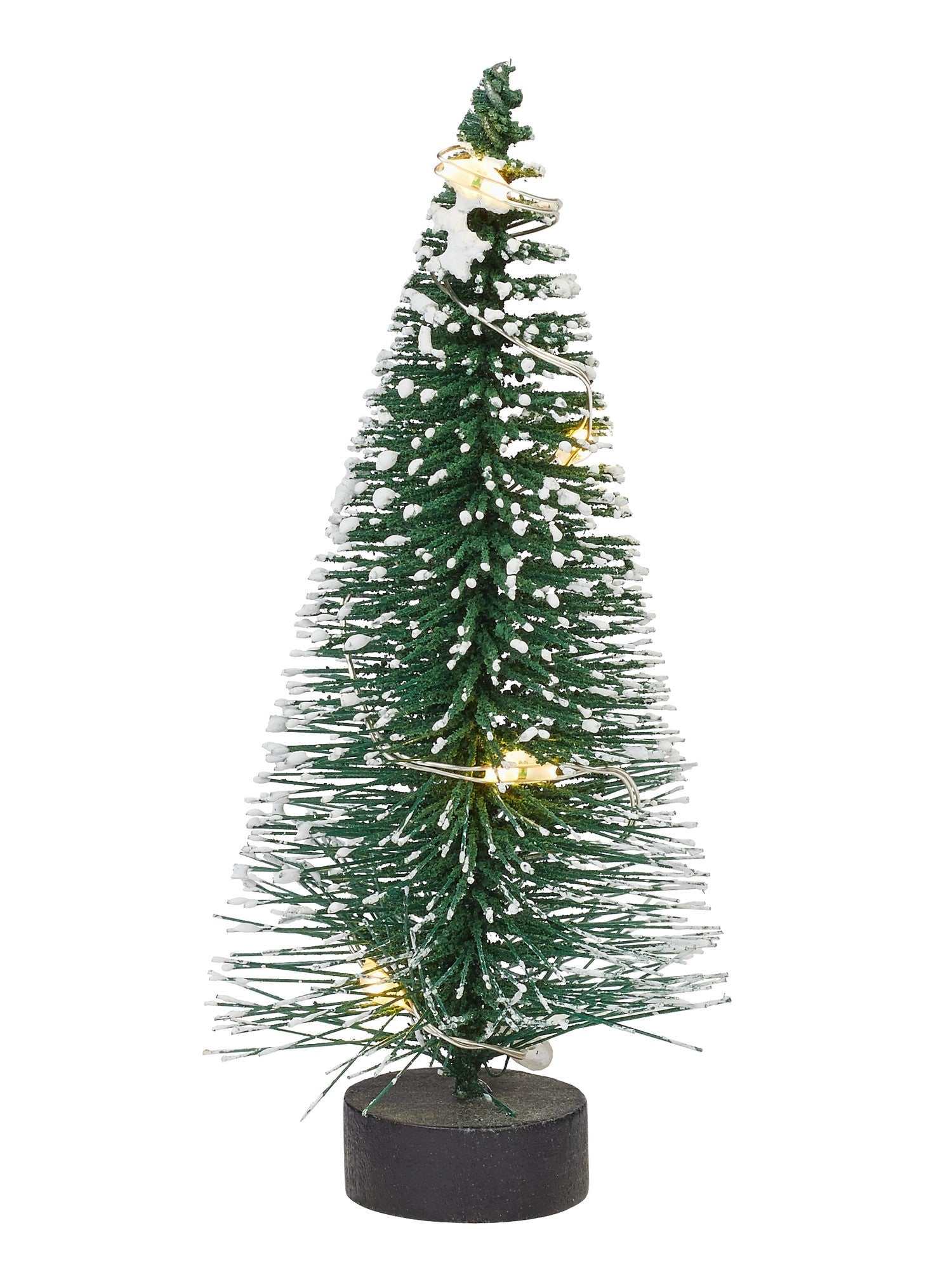 Wichtel Mini-Tanne mit LED-Beleuchtung, 10 cm beleuchteter Weihnachtsbaum ohne Dekoration