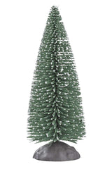 Wichtel Mini-Tanne grün-weiß 10cm Weihnachtsdeko mit Wichtel-Vorgarten