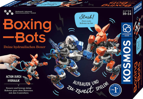 Boxing Bots Roboter-Bausatz mit Hydraulik im Boxring ohne Batterien für Kinder ab 10 Jahren