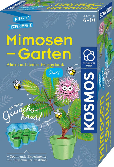 Mimosen-Garten Experimentierkasten für Kinder mit Mimose Pflanze und Zubehör zum Züchten und Beobachten