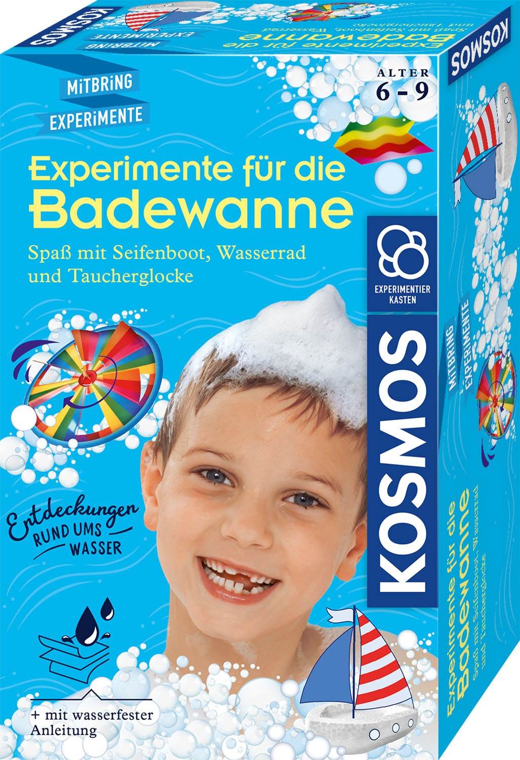 Experimentier-Set für die Badewanne mit Zubehör für Kinder ab 6 Jahre