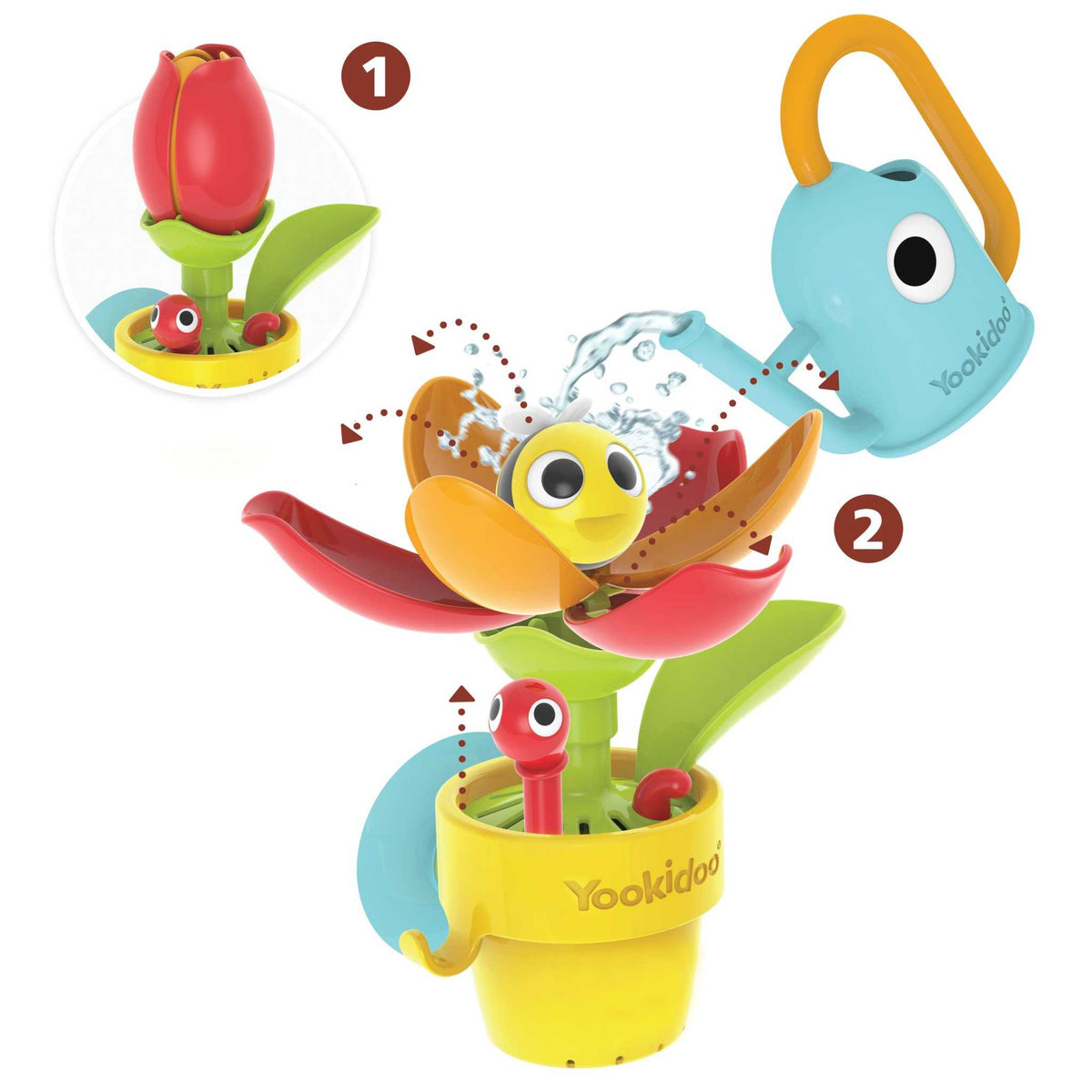 Badewannenspiel- Blumentopf Tulpe