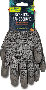 Zwei robuste Schnitzhandschuhe Nature Zoom aus schnittfestem Material mit Kunststoffbeschichtung für sicheren Halt beim Schnitzen