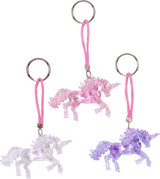 Schlüsselanhänger Diamant-Einhorn aus Kunststoff in verschiedenen Farben von Coppenrath